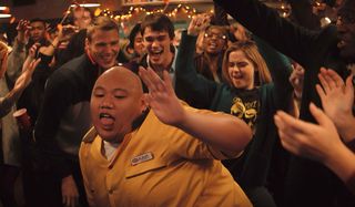 Let It Snow Jacob Batalon dances in the middle of a cheering crowd