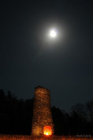 The Moon and Mars over Kent, CT