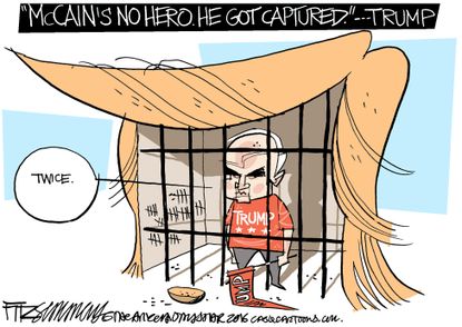 Political Cartoon U.S. John McCain Trump 2016