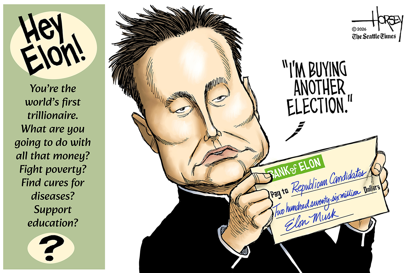 Political cartoon