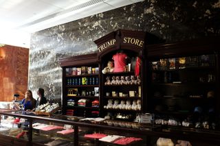 NEW YORK, NY - JULY 22:The gift shop in the Trump Tower building is viewed on 5th Avenue on July 22, 2015 in New York City. Donald Trump, who is running for president on a Republican ticket,