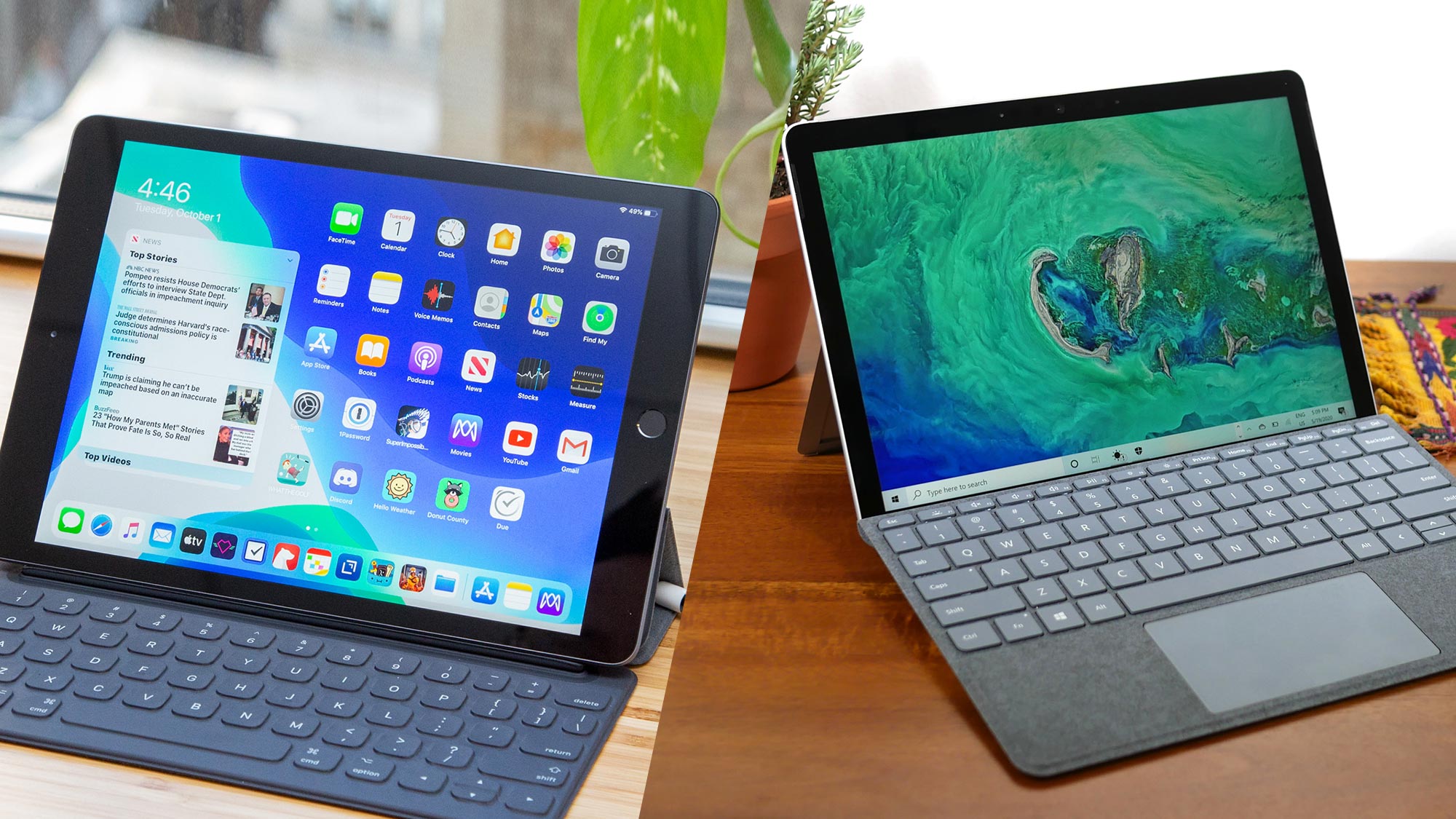 Surface Go 2 Vs Ipad Which Budget Tablet Wins Laptop Mag