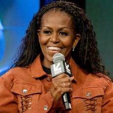 Michelle Obama wore her jeans outfit with Adidas Japan sneakers