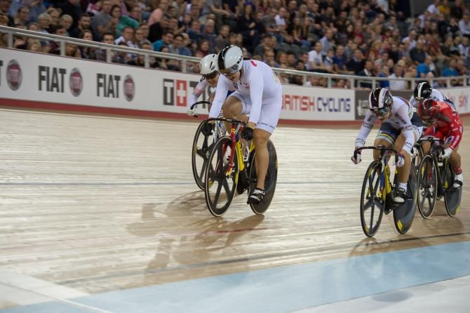 World champion Kristina Vogel (Germany) had to settle for second place in the keiran