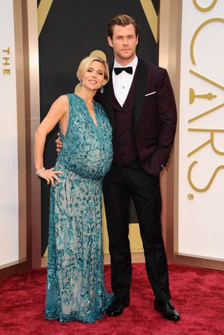 Elsa Pataky And Chris Hemsworth At The Oscars 2014