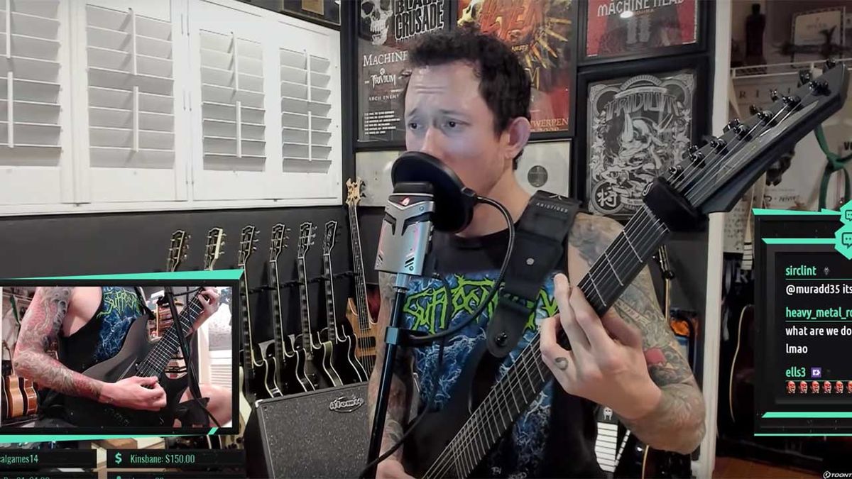 Matt Heafy playing guitar