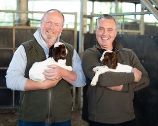 Brothers Rob and Dave Nicholson at Cannon Hall Farm.