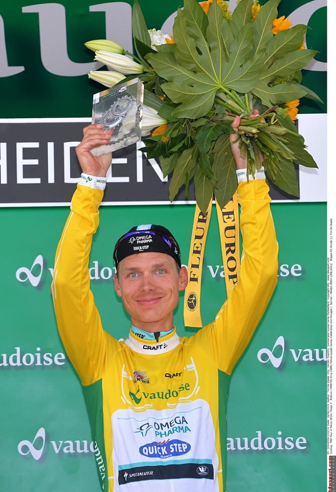 Tony Martin (Omega Pharma-Quickstep) in the race lead