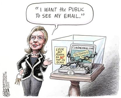 
Political cartoon U.S. Hillary Clinton email&nbsp;