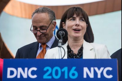Amy Dacey is leaving the DNC. 
