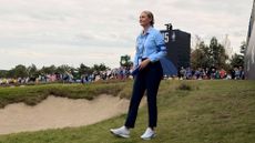 Elizabeth Mallett refereeing at the Solheim Cup 2026