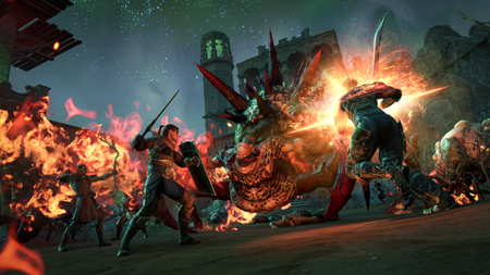 A promotional screenshot showing the new content coming to The Elder Scrolls Online.