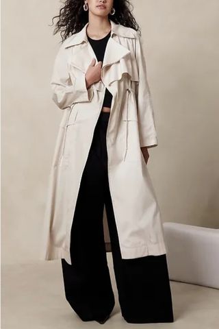 Poplin Trench Coat