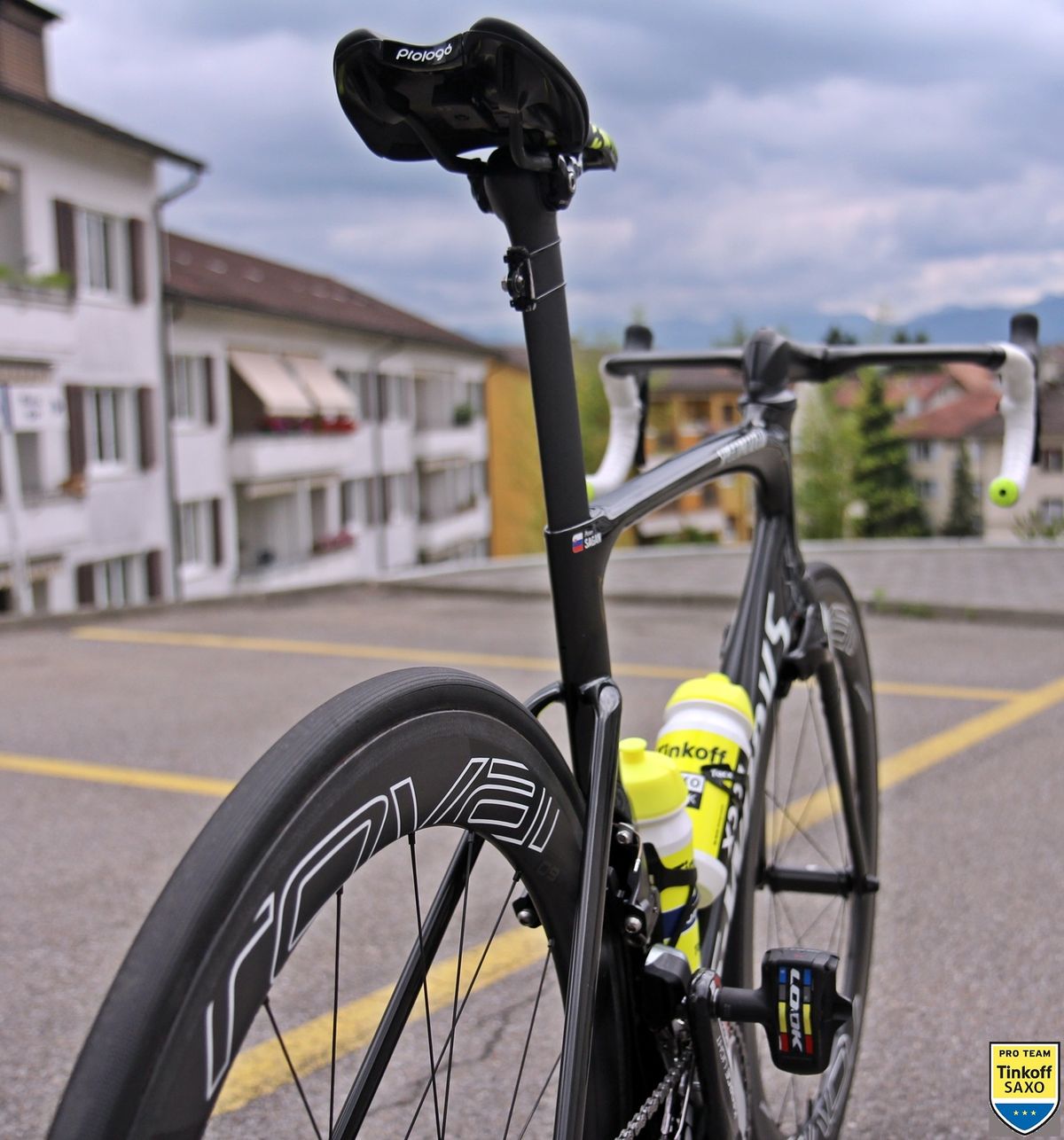 The aerodynamics of Sagan's Venge ViAS are visible