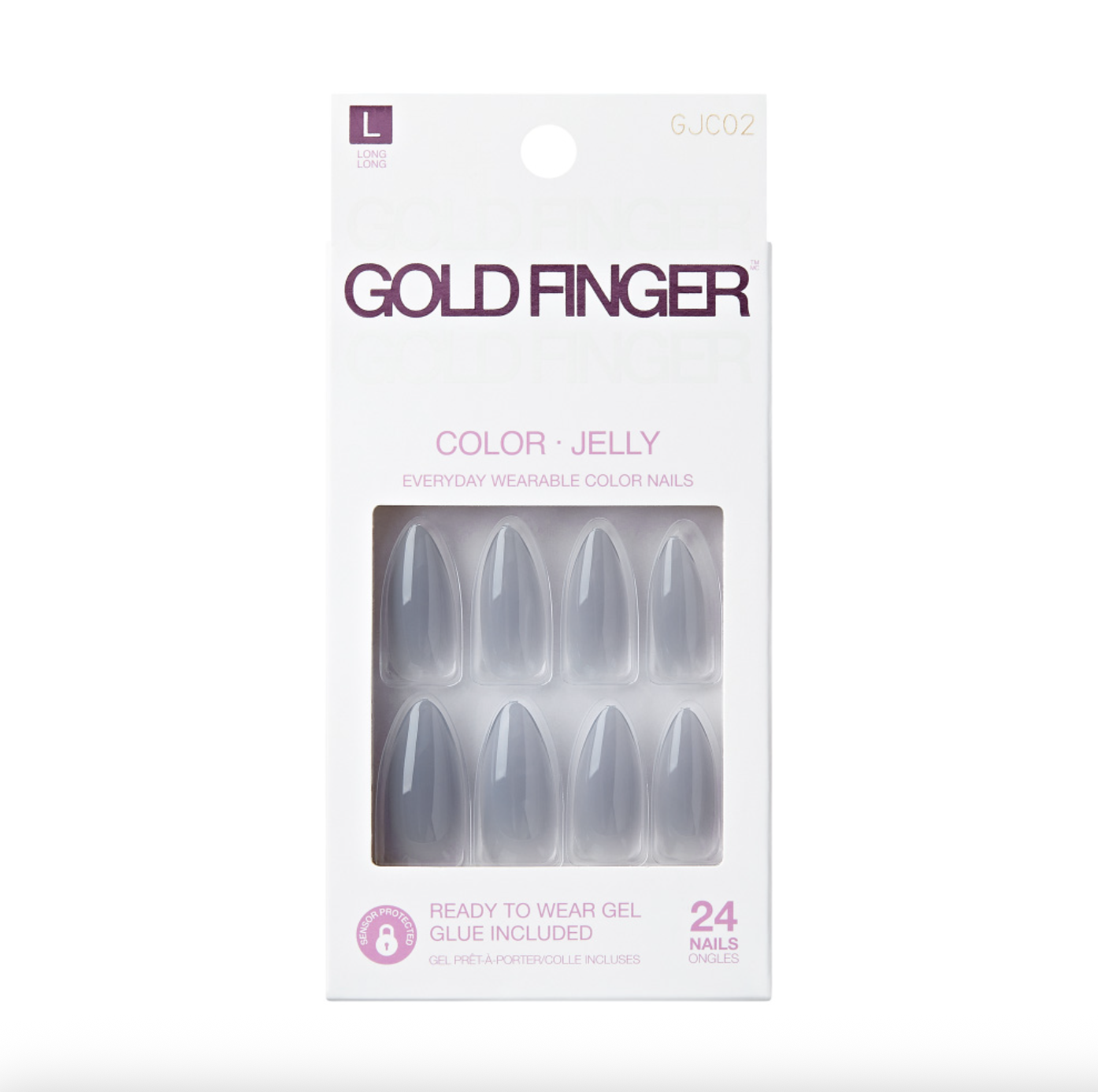 Gold Finger, Jelly Color Nails