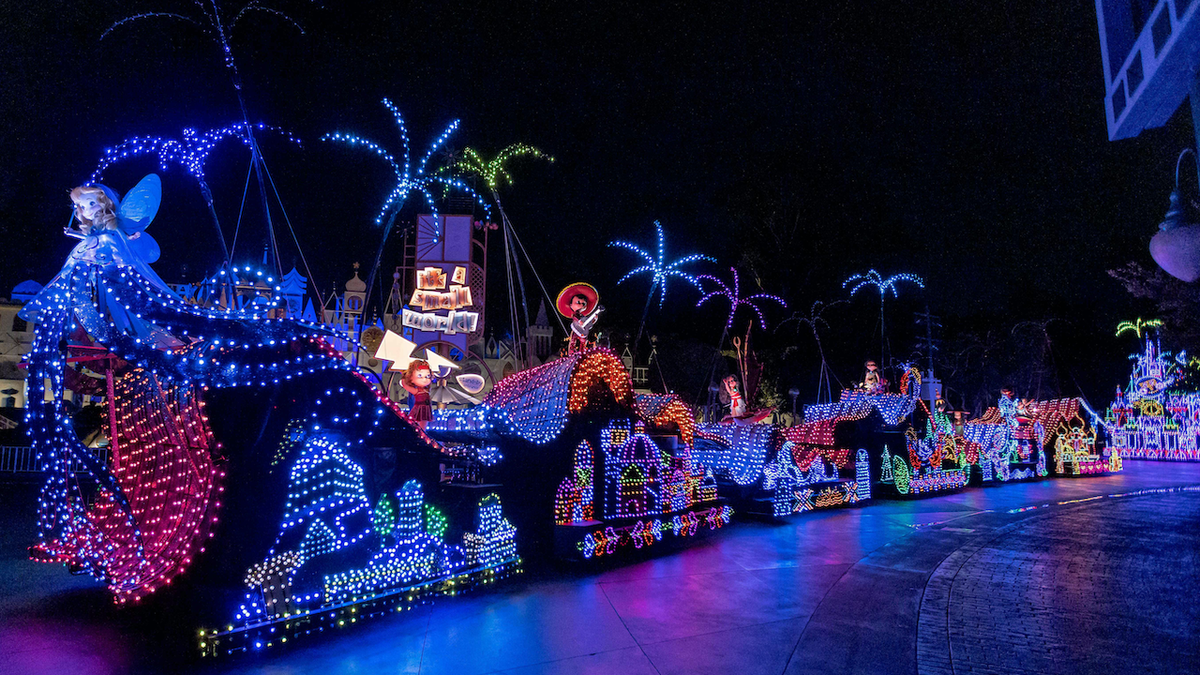 Because you need to see the electric Main Street Parade more than once for Disneyland’s 50th anniversary