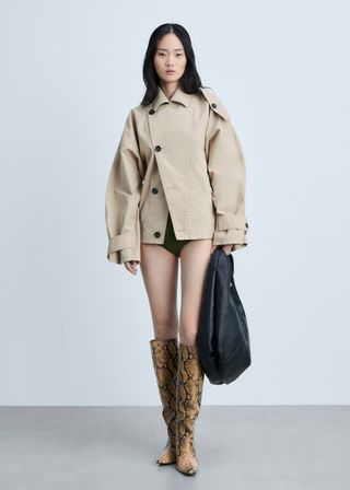 Short Trench Coat - Women | Mango Usa