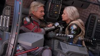 Michael Douglas and Michelle Pfeiffer as Ant-Man and the Wasp in 2018 movie