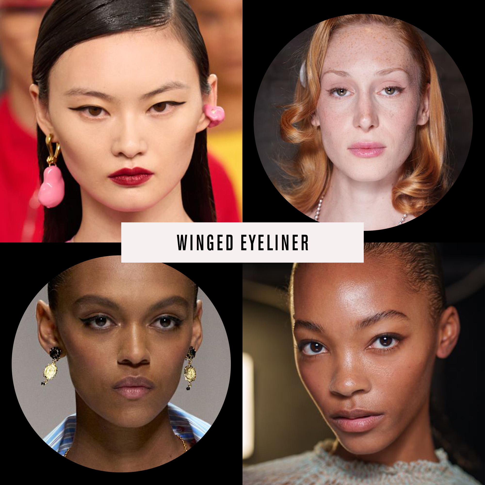 Winged Eyeliner collage