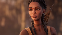 The protagonist of South of Midnight wears a confident smirk.