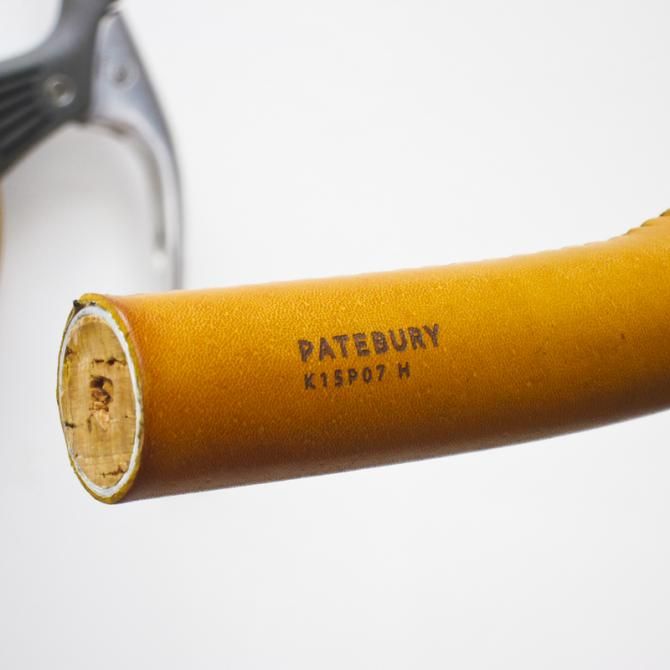 Custom Leather grips and cork bar ends from Paterbury.