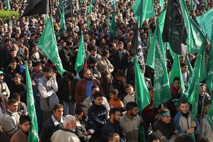 A Hamas rally.