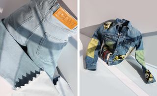 Jeans £625, by Loewe at Browns Fashion. jacket, £795, by Loewe at Matchesfashion.com