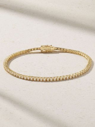 18-Karat Gold Diamond Tennis Bracelet