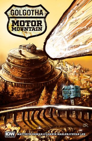 Golgotha Motor Mountain ⁠— art by Ryan Lee