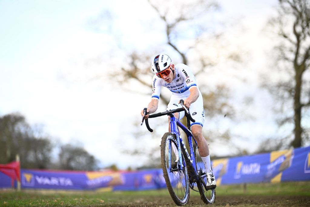 riders during men's dublin uci cyclocross world cup 2024