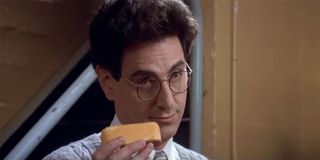 Egon using a twinkie as a metaphor for paranormal activity
