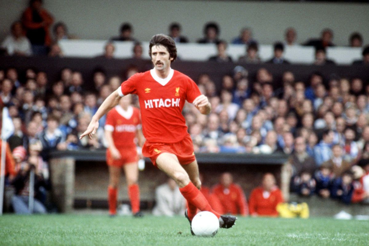 David Johnson playing for Liverpool in 1980
