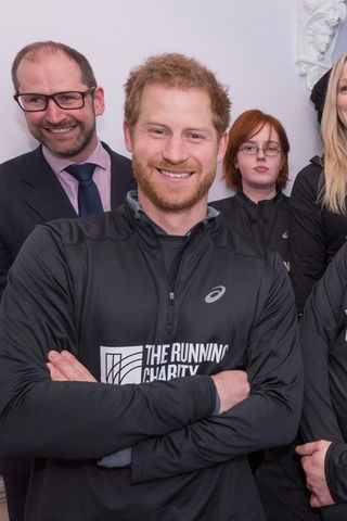 Prince Harry at the Running Charity event