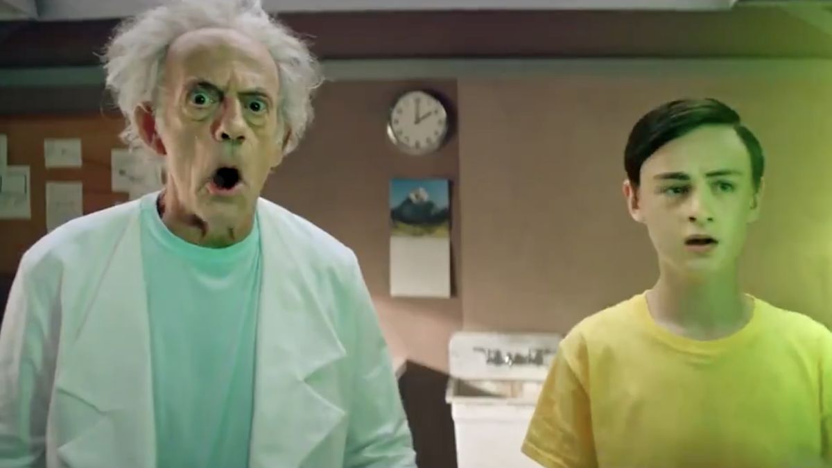 live action Rick and Morty: Christopher Lloyd as Rick, Jaeden Martell as Morty