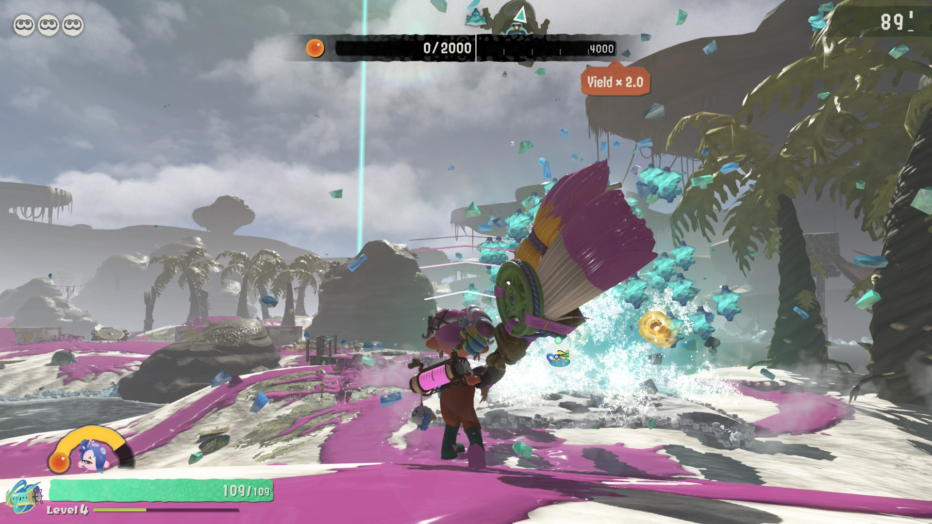 A colourful Nintendo shooting game