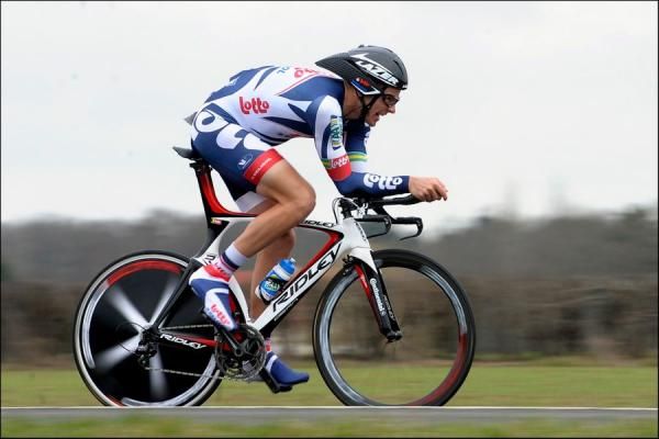 Adam Hansen (Lotto-Belisol) during the opening stage of Paris-Nice