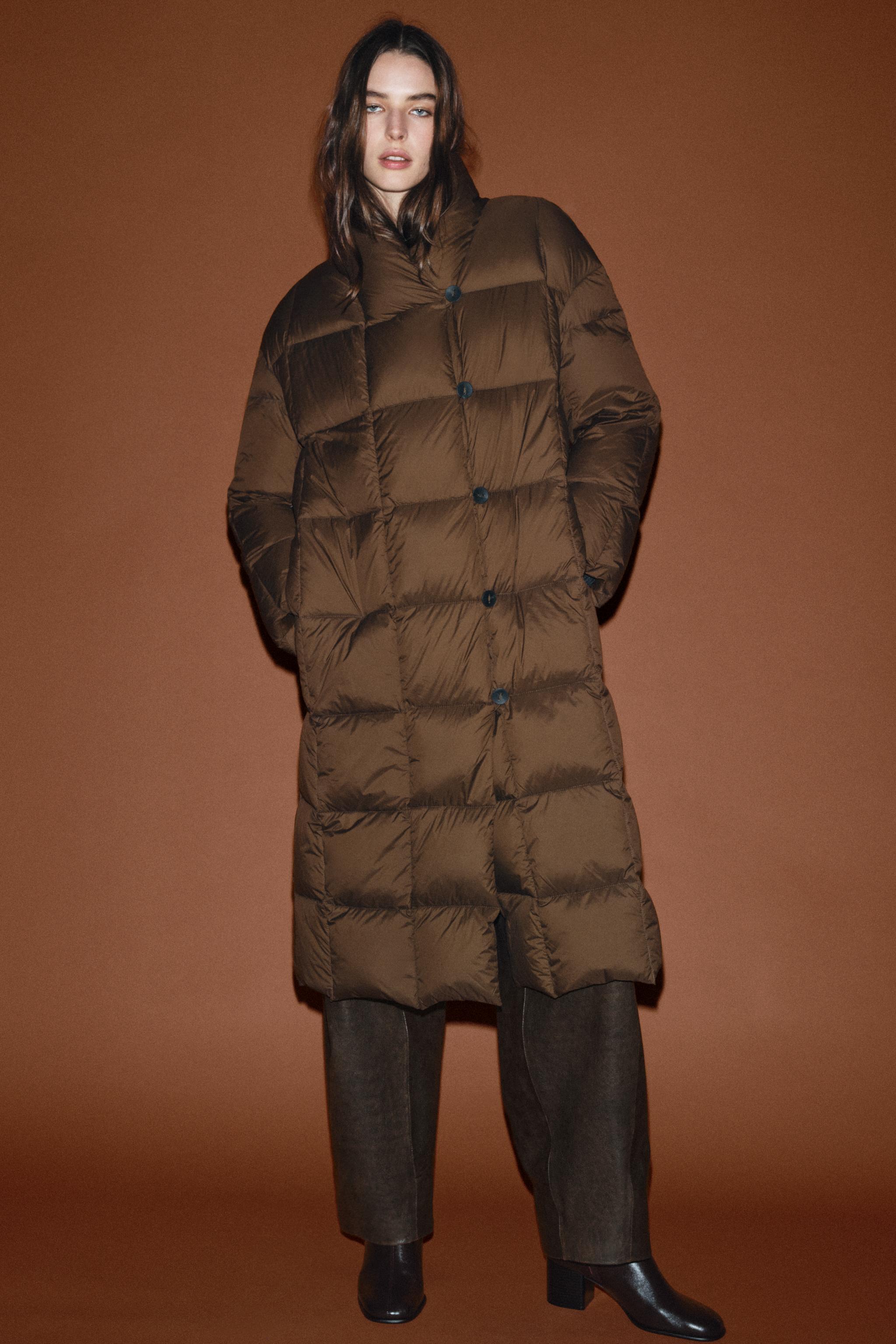 Zw Collection Long Down Puffer Jacket
