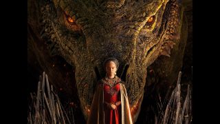 House of the Dragon's poster with Rhaenyra and Syrax.