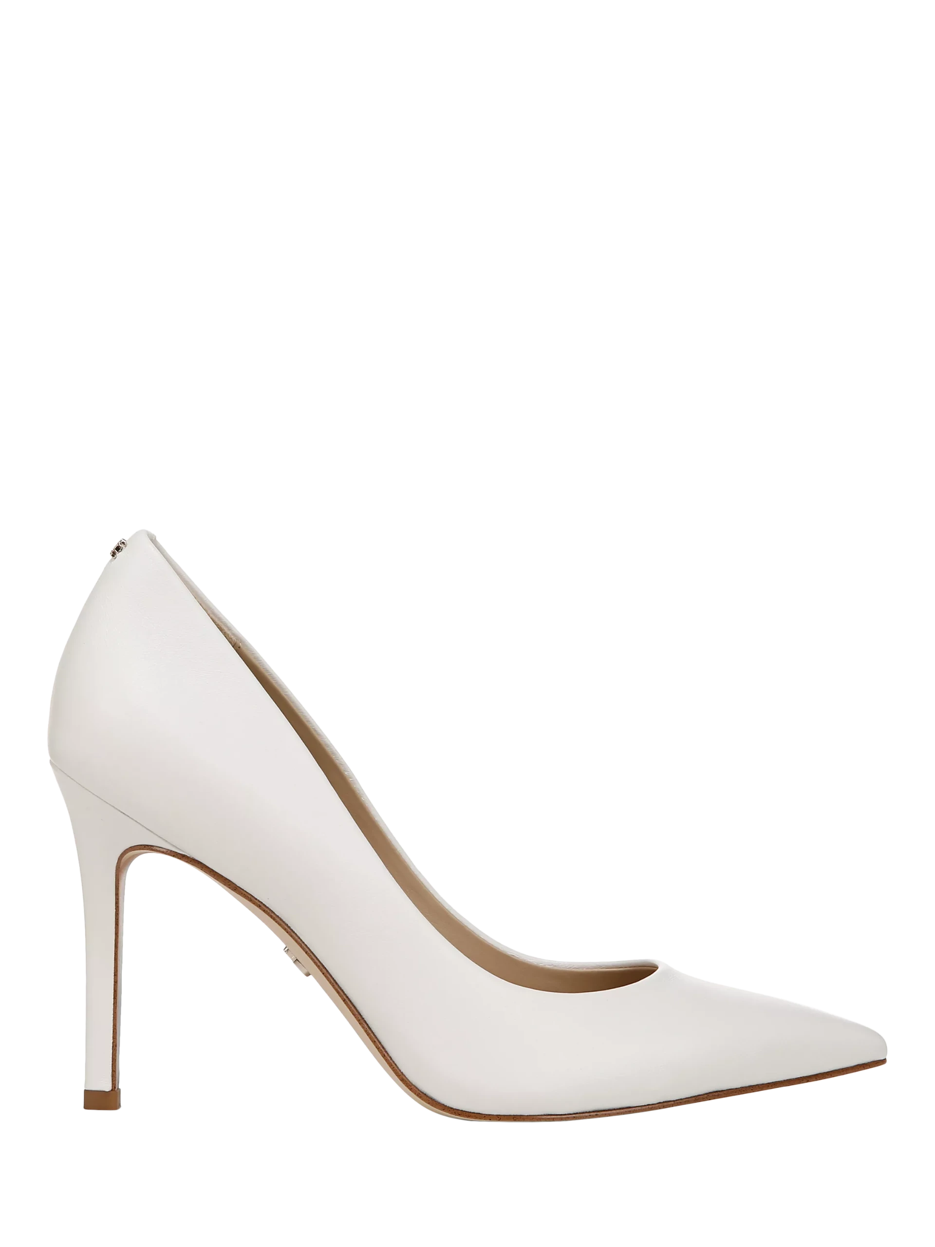 Sam Edelman Hazel Leather Pointed Toe Stiletto Shoes, Black