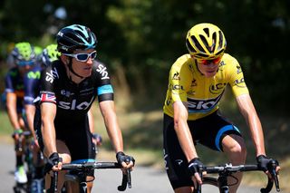 Geraint Thomas and Chris Froome ride stage 10 of the Tour de France