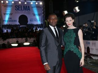 David Oyelowo and his wife Jessica at a screening