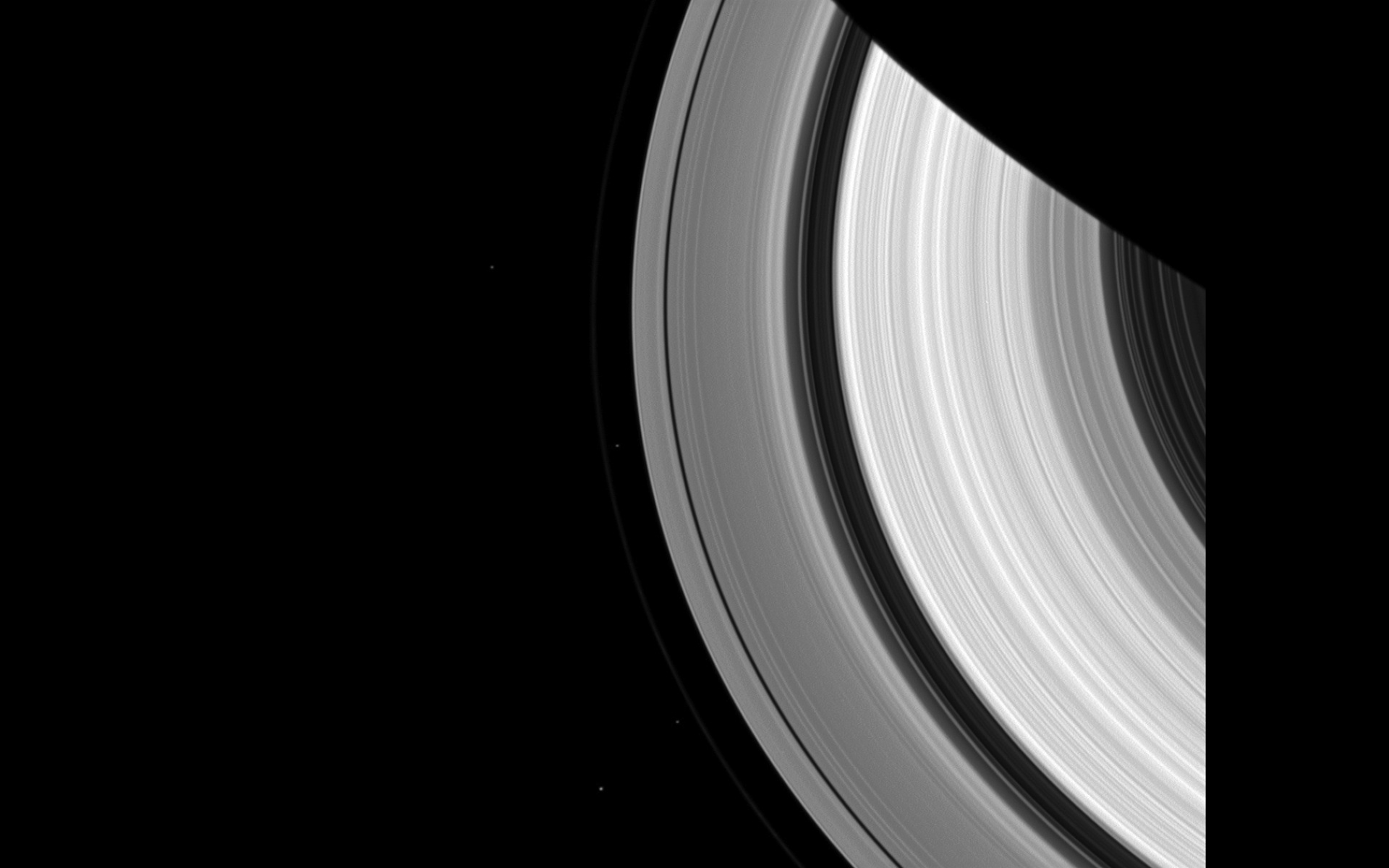 Cassini Captures Saturn’s Moons 