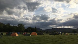 camp at mountain marathon