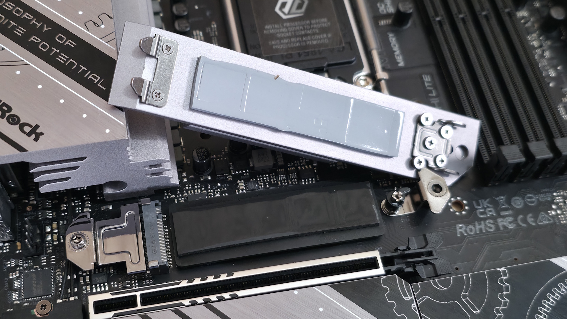 Testing motherboard m.2 heatsinks