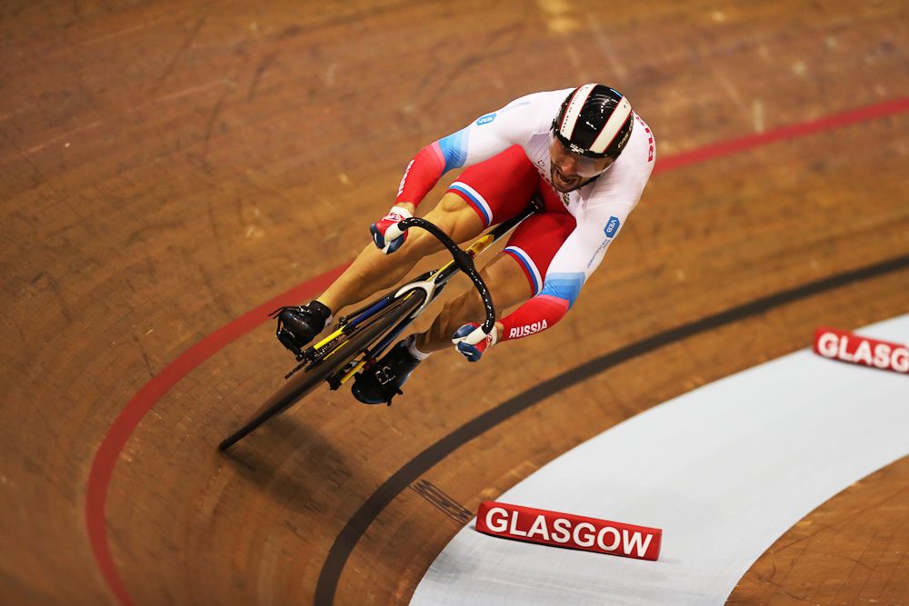 Krill Samusenko of Russia competes in the Men's Sprint Qualification