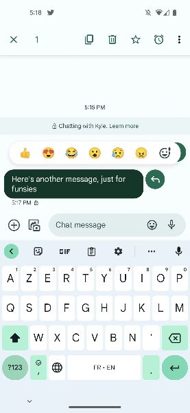 Responding to a message in Google Messages