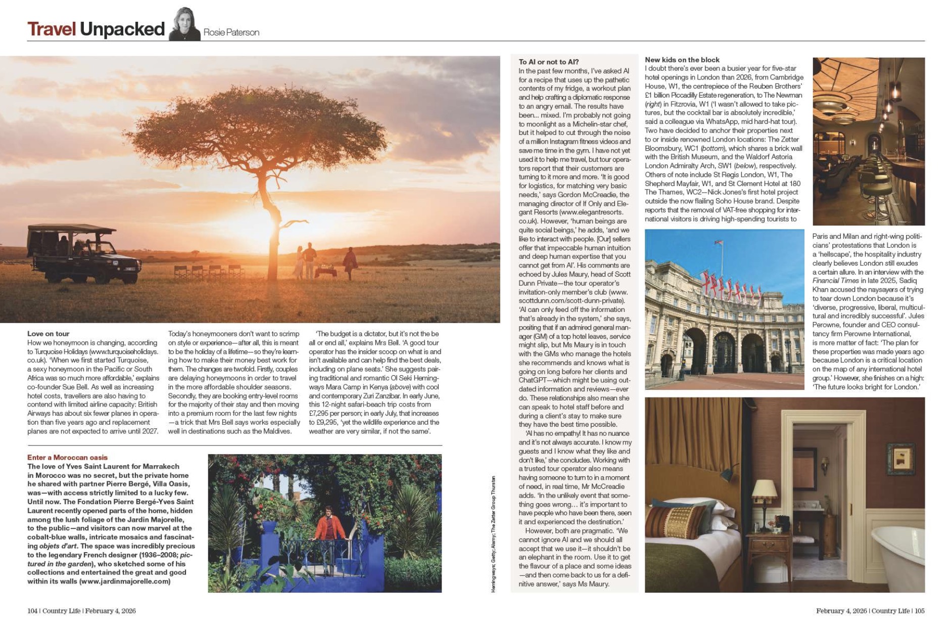 Spread from Country Life February 4, 2026