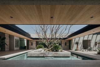 Gardens&Villas by Andrew McClure, single story desert home, palm trees, swimming pool