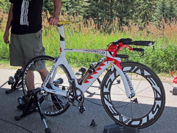 Bissell riders stuck with their usual Pinarello Graals for the uphill time trial.