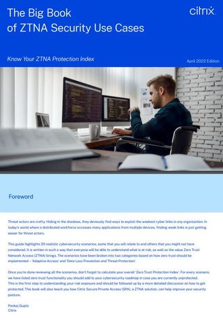 Whitepaper cover with bold blue header banner with title and image of man at a workstation with multiple screens